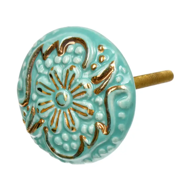 Керамическая ручка для мебели BlumenHaus Римская 66087 Керамическая ручка для мебели BlumenHaus Римская 66087