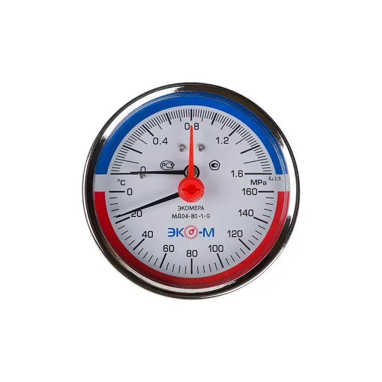 Термоманометр ЭКО-М Экомера МД04-80-G-1,6МПа-160-L-60-ОИ