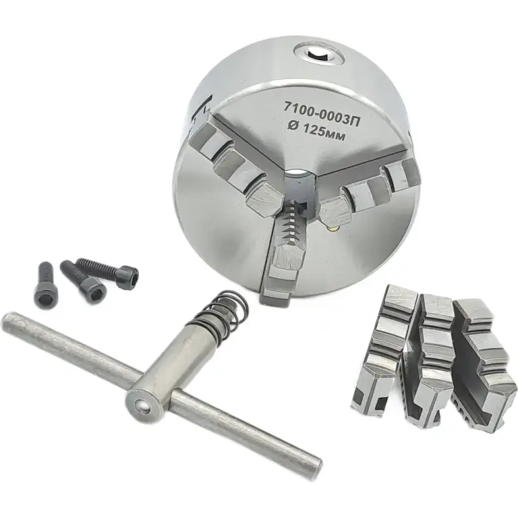 Трехкулачковый токарный патрон TORNERI 7100-0003П К11-125 038981 Трехкулачковый токарный патрон TORNERI 7100-0003П К11-125 038981