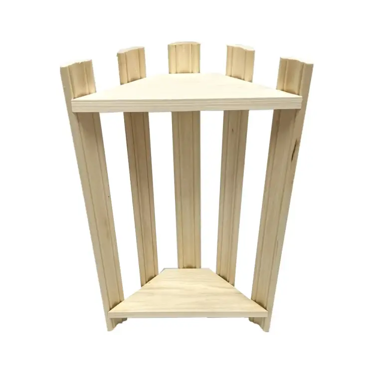 Угловая двухъярусная полка Бацькина баня 30397