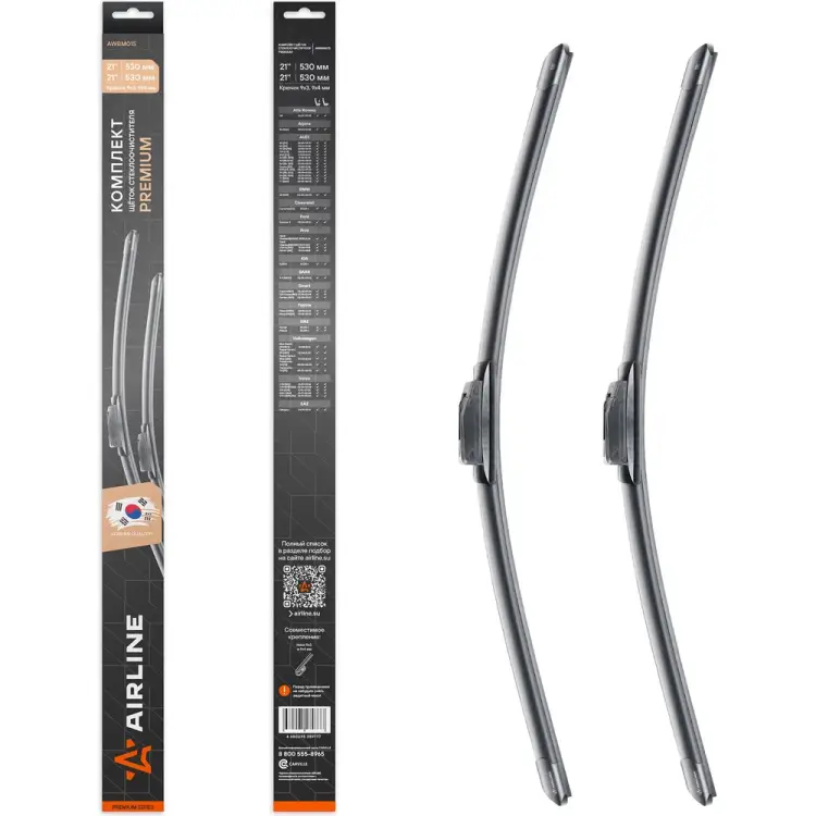 Комплект щеток стеклоочистителя Airline PREMIUM AWBM015