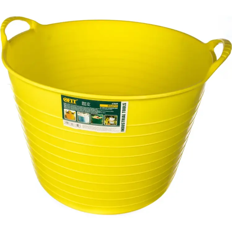 Гибкое пластиковое ведро FIT РОС 67849 Гибкое пластиковое ведро FIT РОС 67849