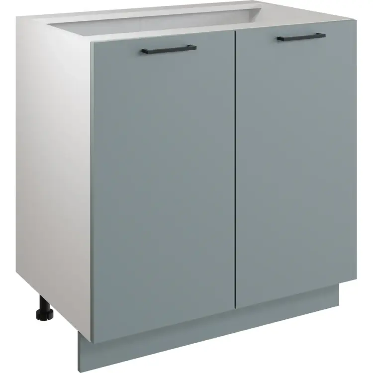 Шкаф - стол Атмосфера 80см с двумя дверцами Simple Н800 Пыльный зеленый/ Белый 00-00024786