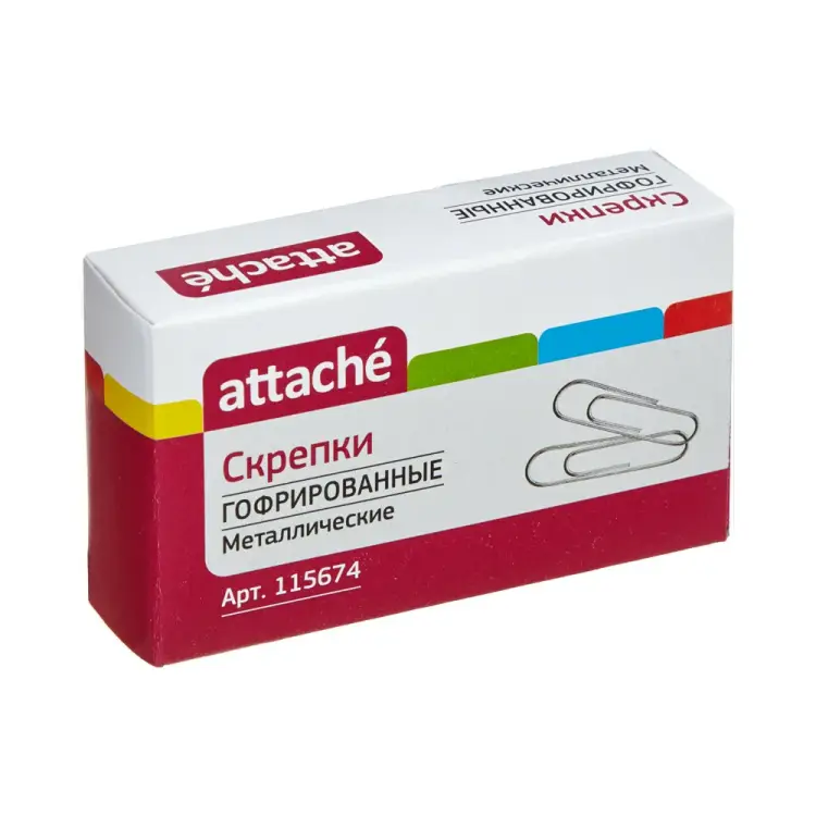 Гофрированные скрепки Attache 115674