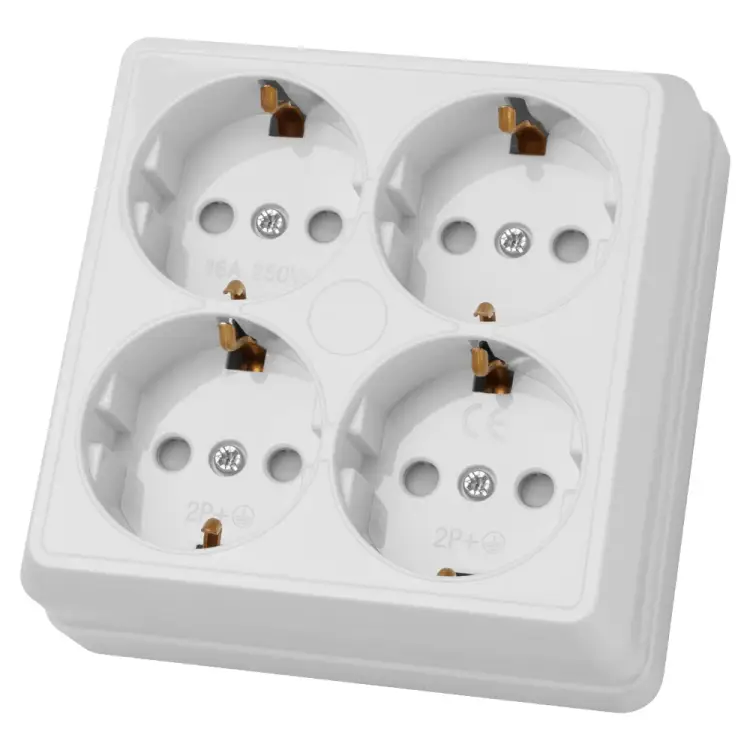 Четырехместная розетка TDM ELECTRIC Ладога SQ1801-0123