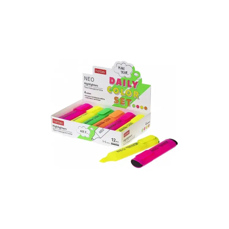 Текстовыделитель Hatber NEO NEON 070366