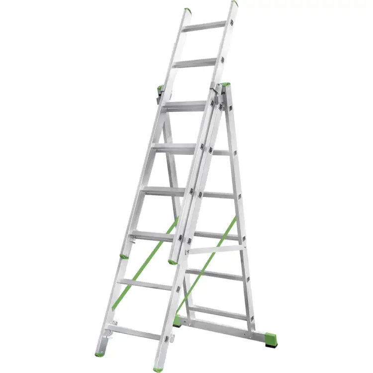 Алюминиевая трехсекционная лестница Новая Высота 2230306