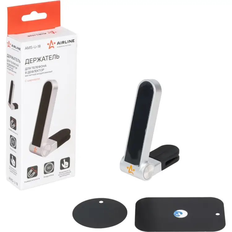 Магнитный держатель для телефона в дефлектор Airline AMS-U-18