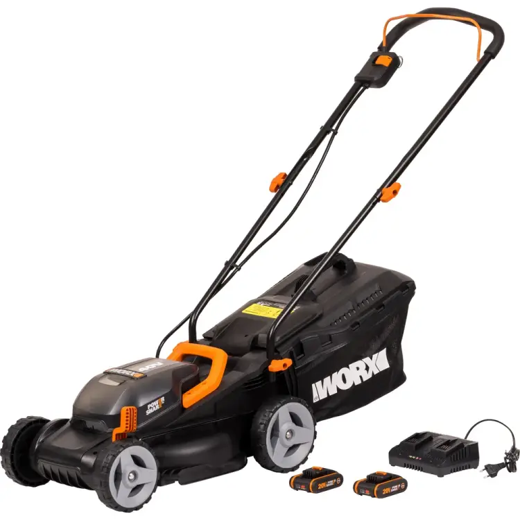 Аккумуляторная газонокосилка WORX WG779E Аккумуляторная газонокосилка WORX WG779E