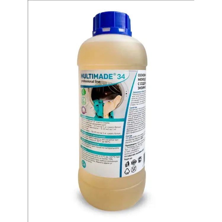 Основное моющее средство Мультимэйд с содержанием энзимов, концентрат, 1 л 4607002302628