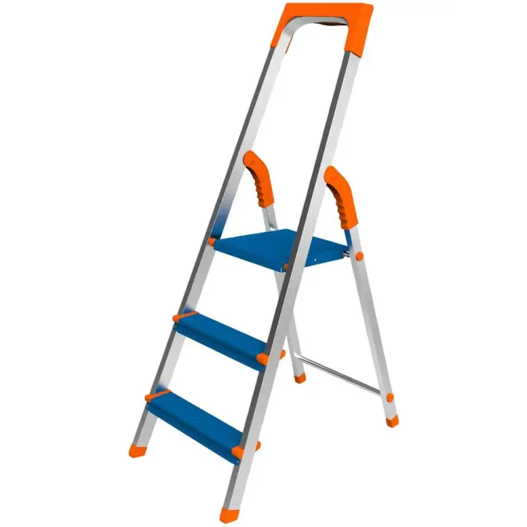 Алюминиевая комбинированная стремянка Sarayli EUROPA COLOR 18184 Алюминиевая комбинированная стремянка Sarayli EUROPA COLOR 18184