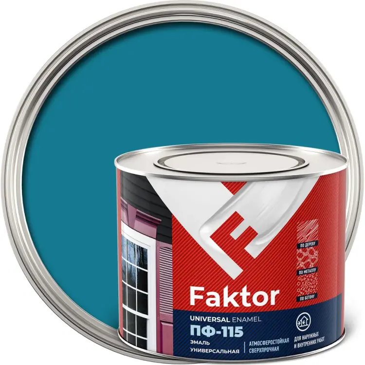 Универсальная эмаль ЯРОСЛАВСКИЕ КРАСКИ ПФ-115 FAKTOR 214713 Универсальная эмаль ЯРОСЛАВСКИЕ КРАСКИ ПФ-115 FAKTOR 214713