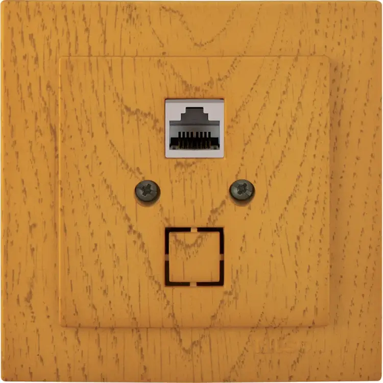 Одноместная компьютерная розетка Nilson TOURAN WOOD 24251044