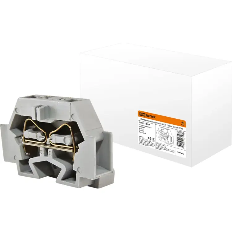 Модульная микроклемма TDM ELECTRIC МКМ 2,5мм2 серая SQ0822-0104