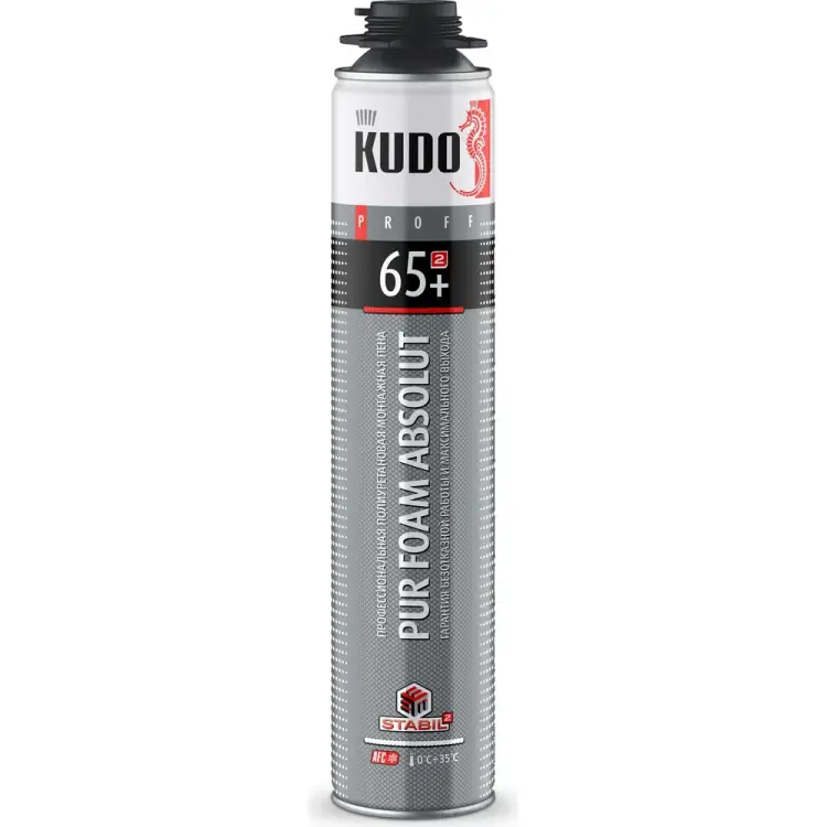 Полиуретановая монтажная пена KUDO PROFF 65+ KUPP10S65+