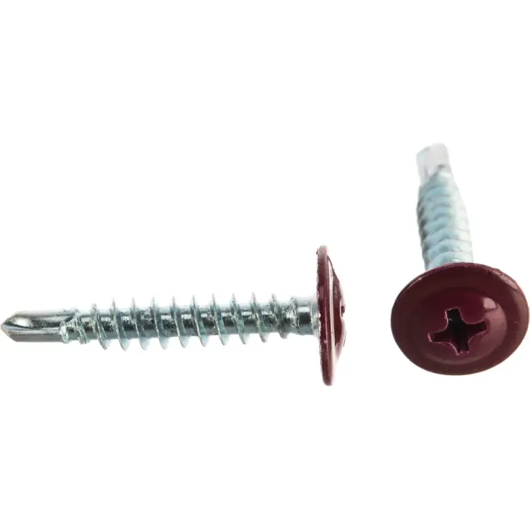 Острый саморез КРЕП-КОМП 4,2х25 RAL3005 (500 шт.) пшс253005