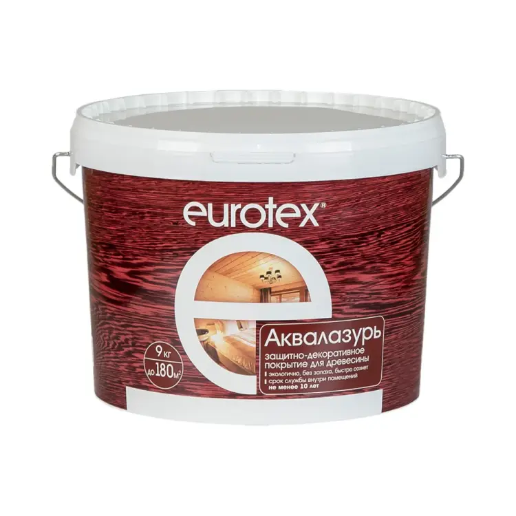 Защитно-декоративное покрытие для древесины Eurotex 22082