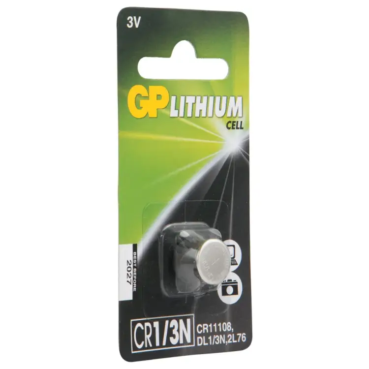 Литиевая дисковая батарейка GP Lithium CR1/3N CR1/3NARA-7C1