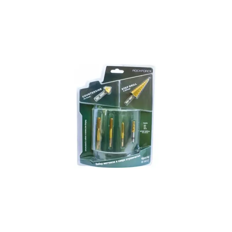 Набор ступенчатых метчиков и сверл Rockforce RF-44731(49322)