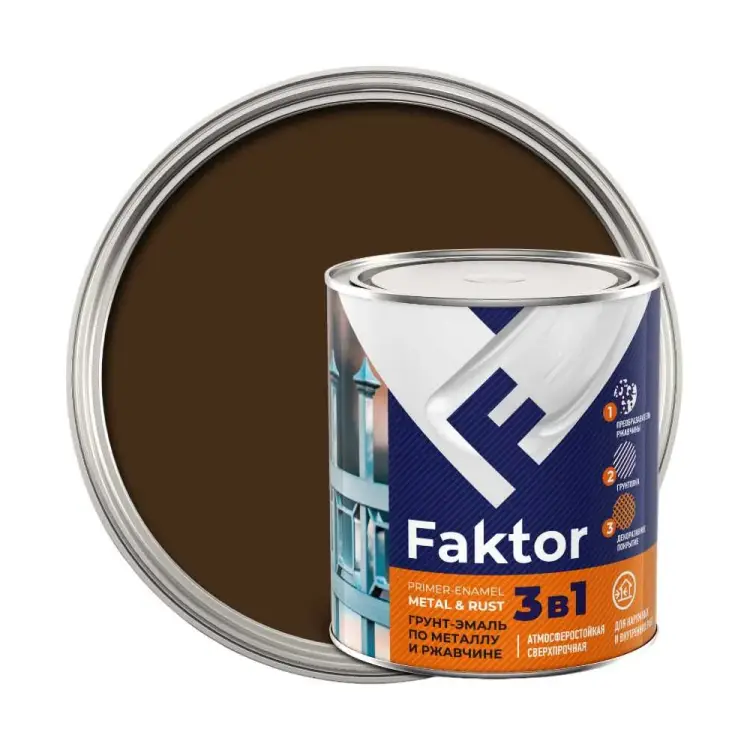 Грунт-эмаль на ржавчину ЯРОСЛАВСКИЕ КРАСКИ FAKTOR 219352