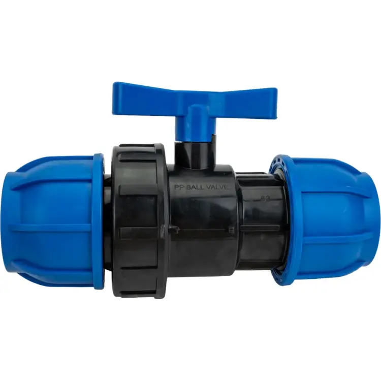 Компрессионный шаровой кран TEBO T-ПНД.Кш.0.63-63.CN