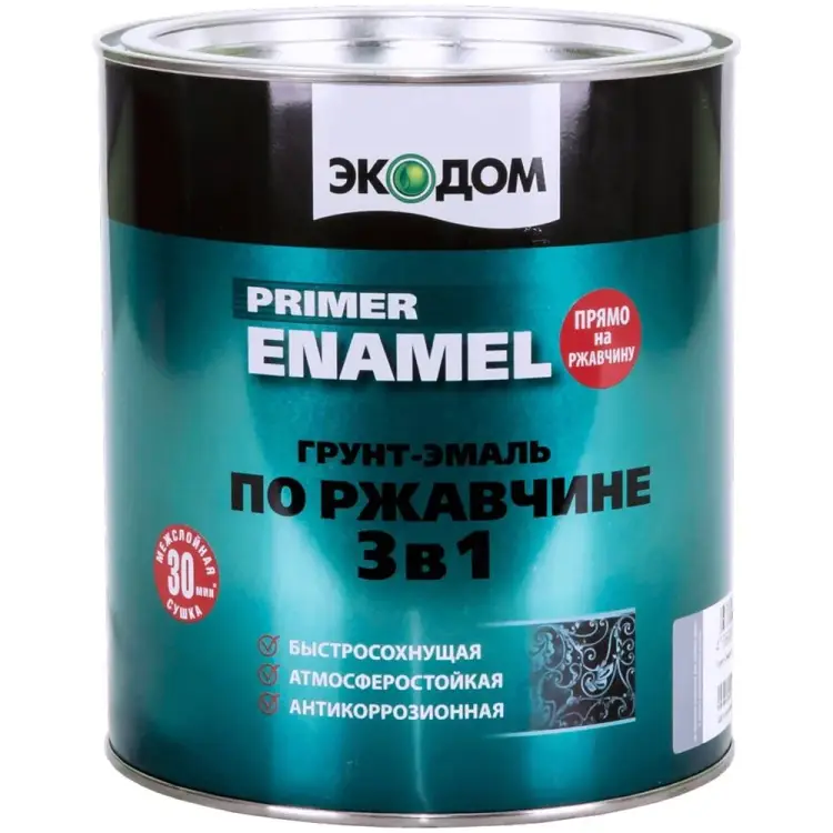 Грунт эмаль по ржавчине Экодом 236350
