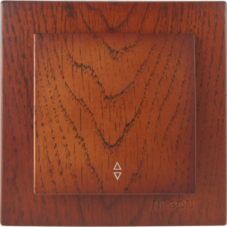 Одноклавишный выключатель Nilson TOURAN WOOD 24261007