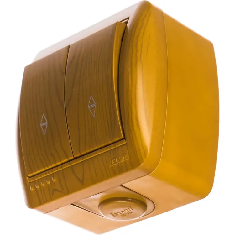 Проходной двойной выключатель Lezard NATA 710-0700-106