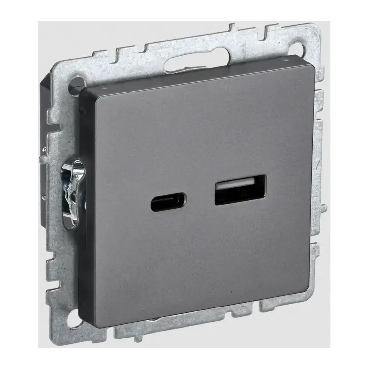 Розетка usb IEK Brite BR-U22-018-K46