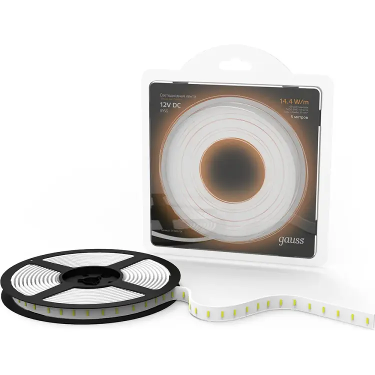 Лента Gauss LED 5050/60-SMD 14.4W 12V DC 311000114
