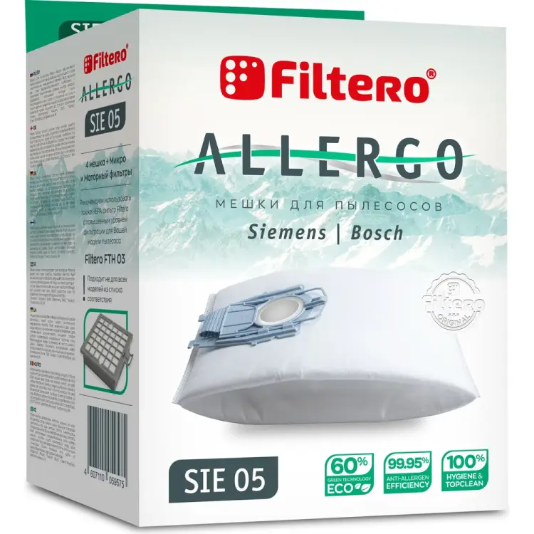 Мешки для пылесосов FILTERO SIE 05 (4) Allergo 5957 Мешки для пылесосов FILTERO SIE 05 (4) Allergo 5957