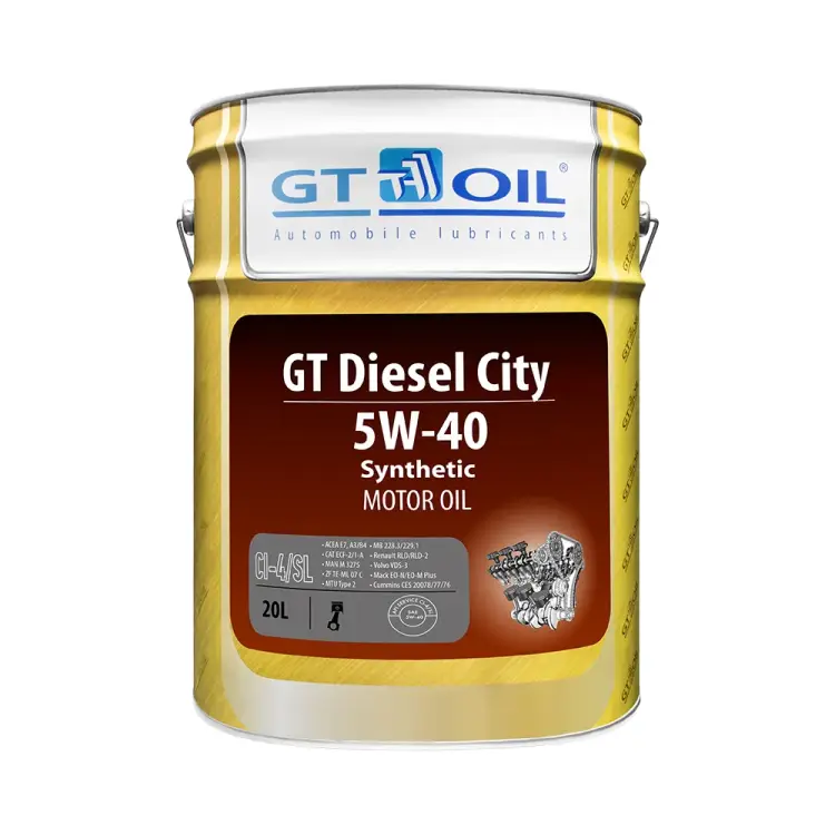 Масло GT OIL Diesel City SAE 5W-40 API CI-4/SL 8809059408018