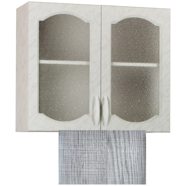 Шкаф для посуды SANTREK 80 Сакура (со стеклом) фасад МДФ 64254