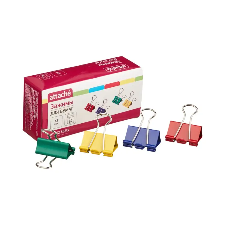 Зажим для бумаг Attache 723553
