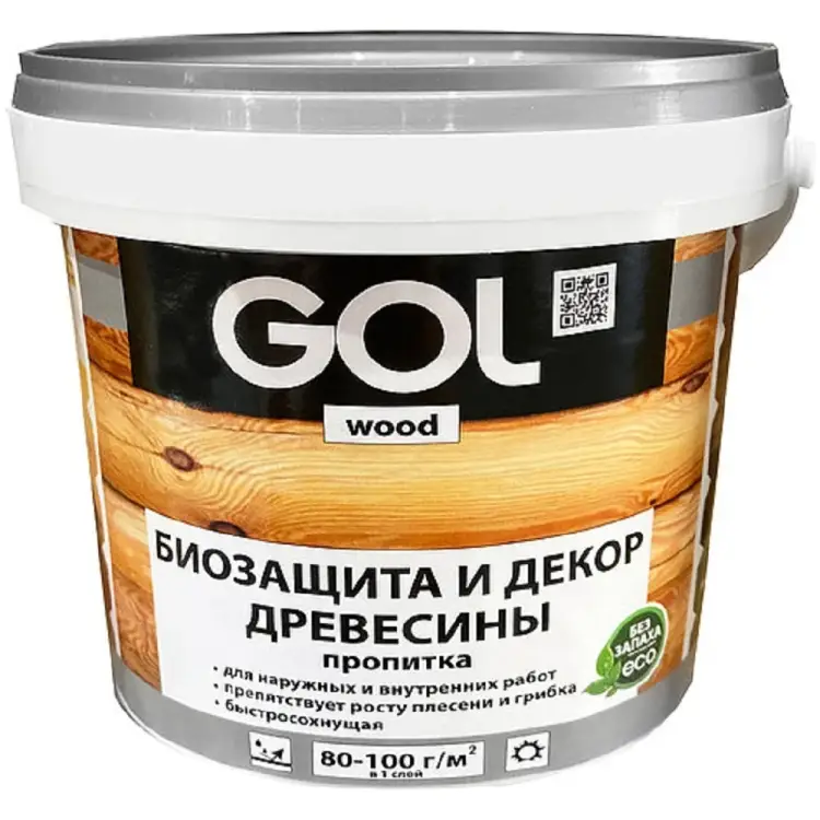 Защитно-декоративная пропитка Palizh GOL wood AQUA Wd.232-0,9 11606022