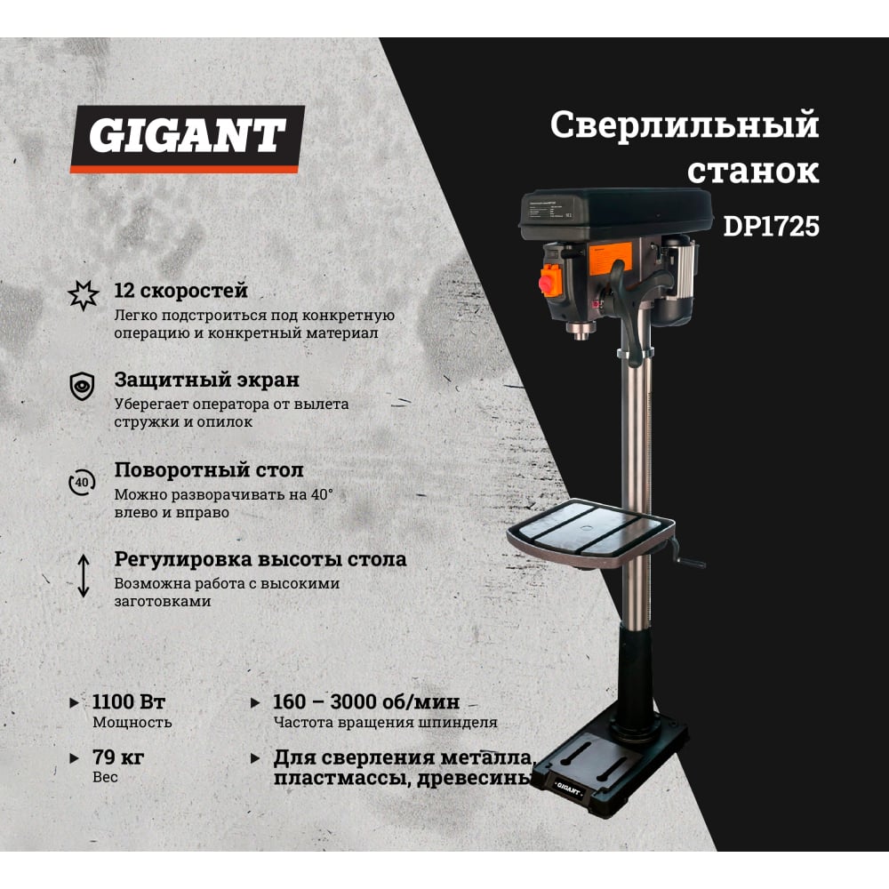 Сверлильный станок Gigant DP1725