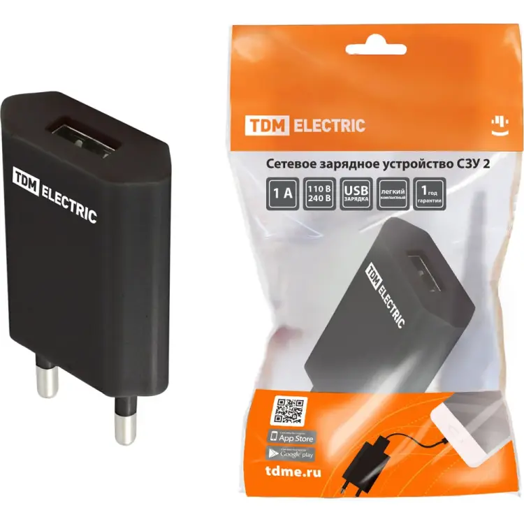 Сетевое зарядное устройство TDM ELECTRIC СЗУ 2 SQ1810-0002 Сетевое зарядное устройство TDM ELECTRIC СЗУ 2 SQ1810-0002