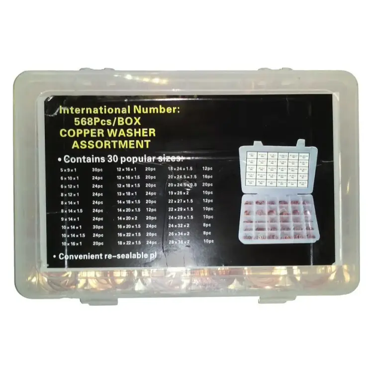 Набор медных шайб Дали-Авто DA-01457 Набор медных шайб Дали-Авто DA-01457