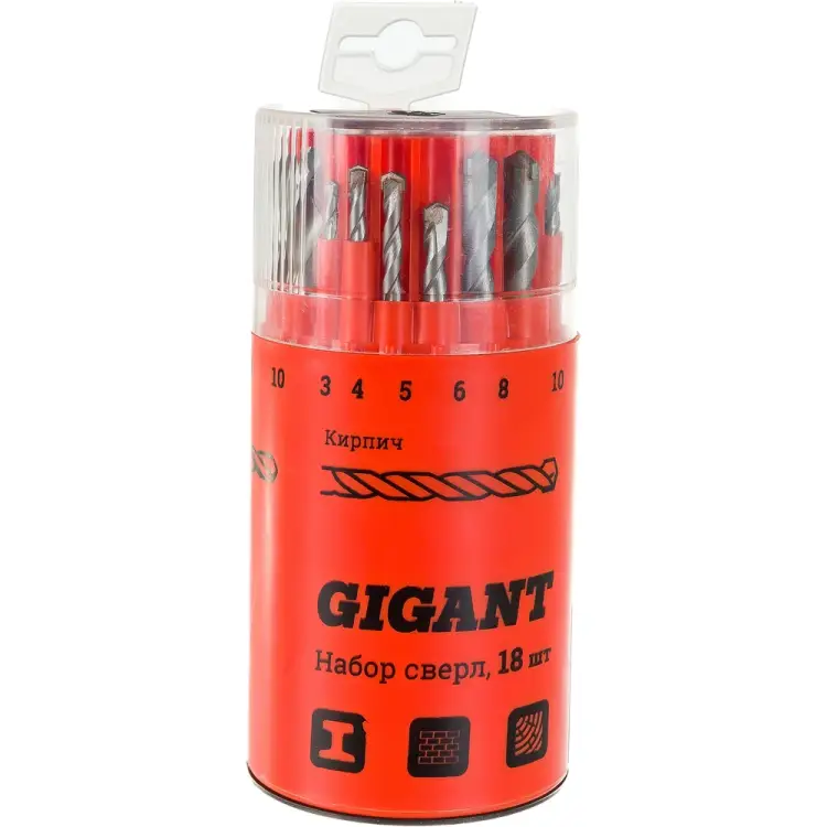 Набор сверл по металлу, кирпичу, дереву Gigant G-11120