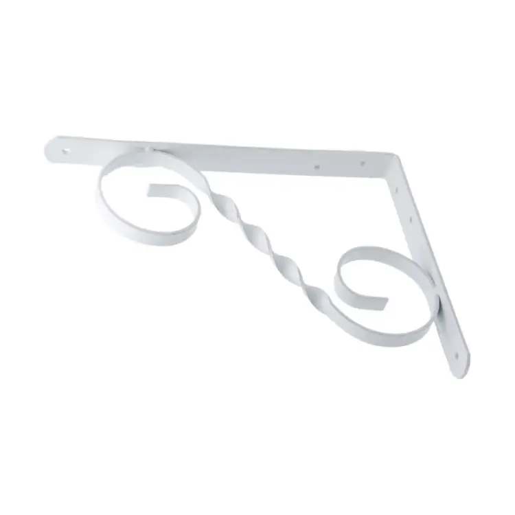 Фигурный кронштейн Дверной Страж 300x225 мод.3 белый ДС74403