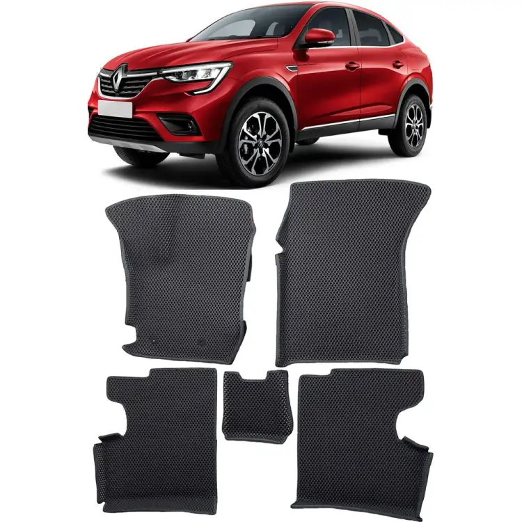 Ковры в салон автомобиля renault arkana i вариант макси 3d 2019 - Eva Smart 3266-B5A7-S