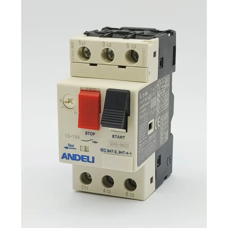 Пускатель ANDELI gv2-m20 13а~18a кнопочный ADL06-611