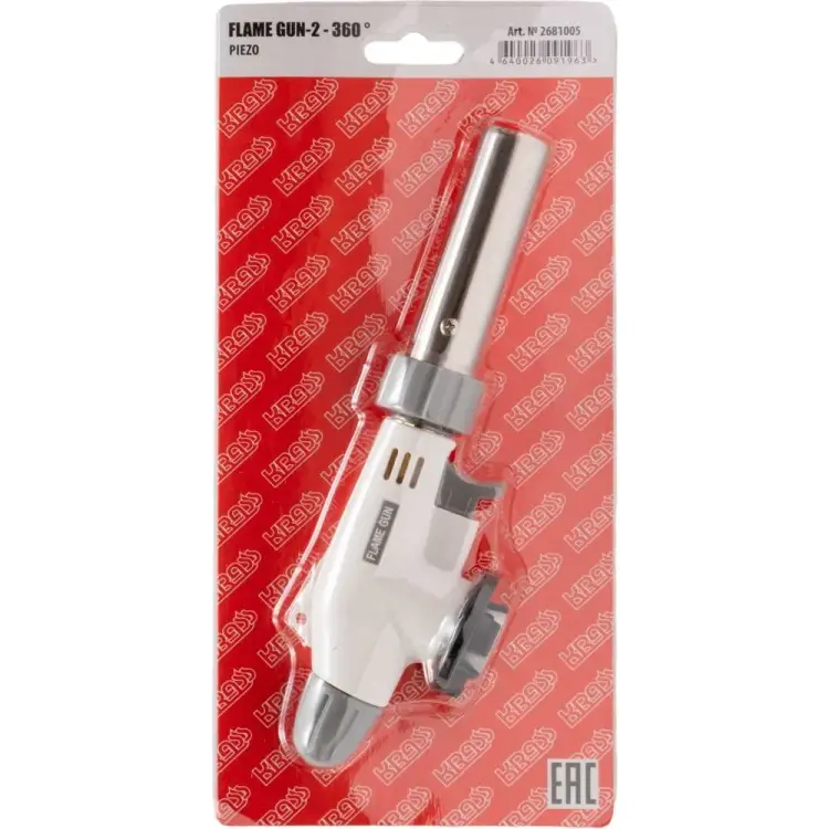 Паяльная горелка для газового баллончика FLAME GUN-2-360 KRASS тип КТ-833 2681005 Паяльная горелка для газового баллончика FLAME GUN-2-360 KRASS тип КТ-833 2681005