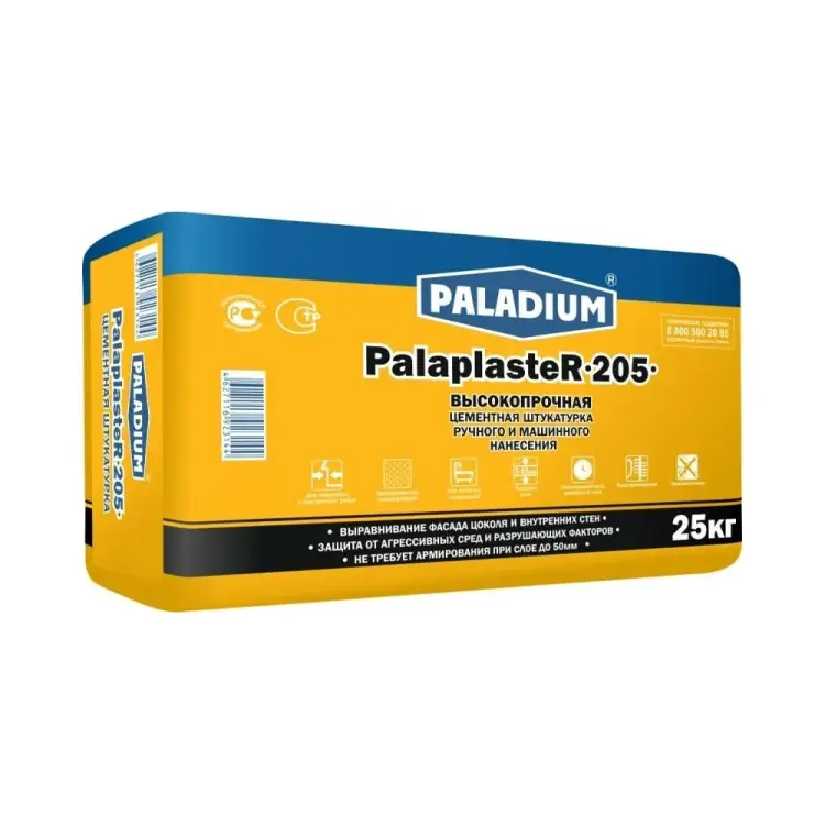 Цементная штукатурка PALADIUM PalaplasteR-205 82198793 Цементная штукатурка PALADIUM PalaplasteR-205 82198793