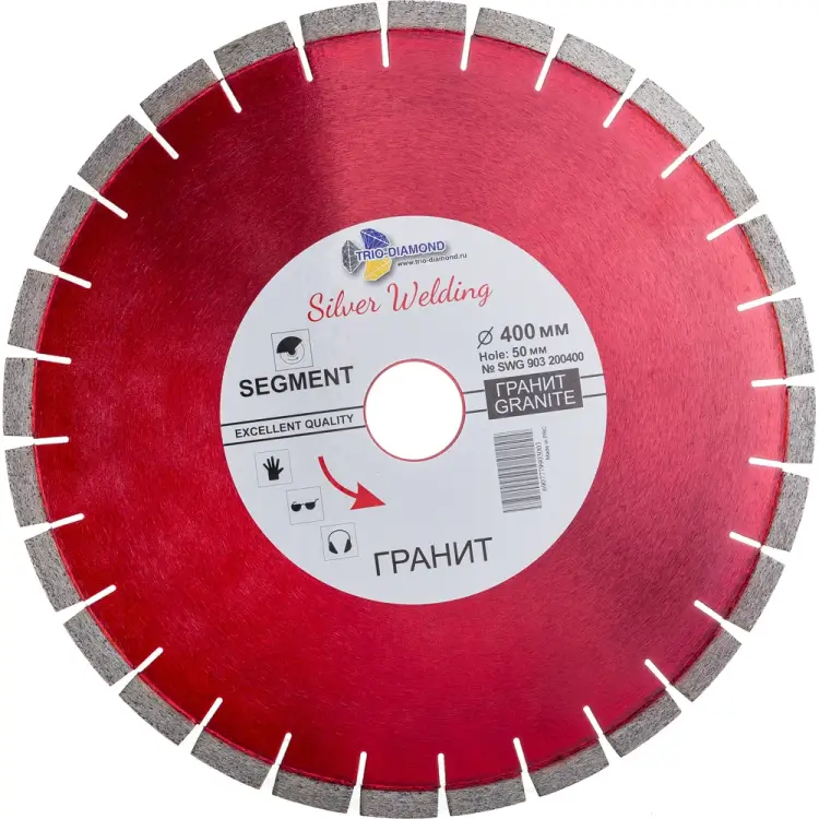 Отрезной алмазный диск TRIO-DIAMOND Сегмент Гранит SWG903 Отрезной алмазный диск TRIO-DIAMOND Сегмент Гранит SWG903