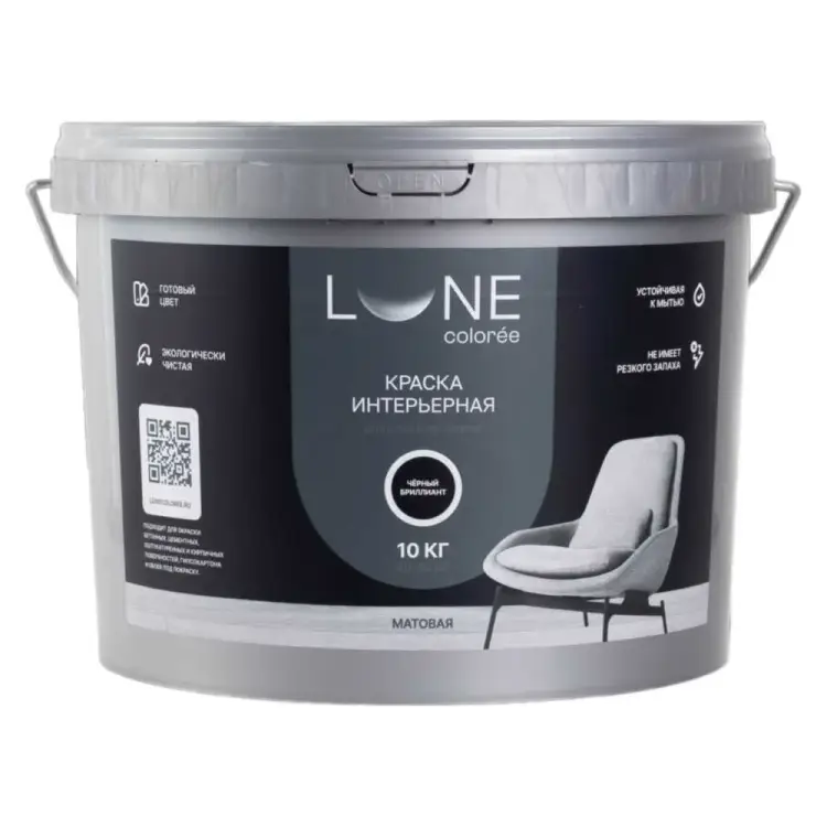 Интерьерная краска для стен и потолков Lune Coloree 40997 Интерьерная краска для стен и потолков Lune Coloree 40997