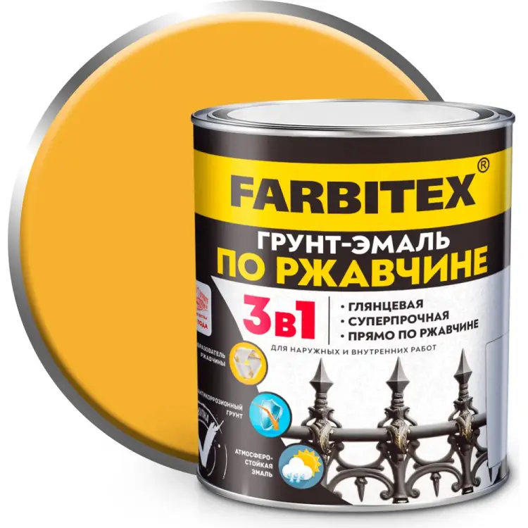 Грунт-эмаль по ржавчине Farbitex 4300013977 Грунт-эмаль по ржавчине Farbitex 4300013977