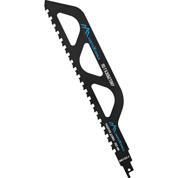 Полотно для сабельной электроножовки по газобетону vertextools K-S1243HM Полотно для сабельной электроножовки по газобетону vertextools K-S1243HM