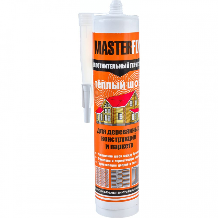 Уплотнительный герметик для деревянного домостроения MASTERFIX ТЕПЛЫЙ ШОВ