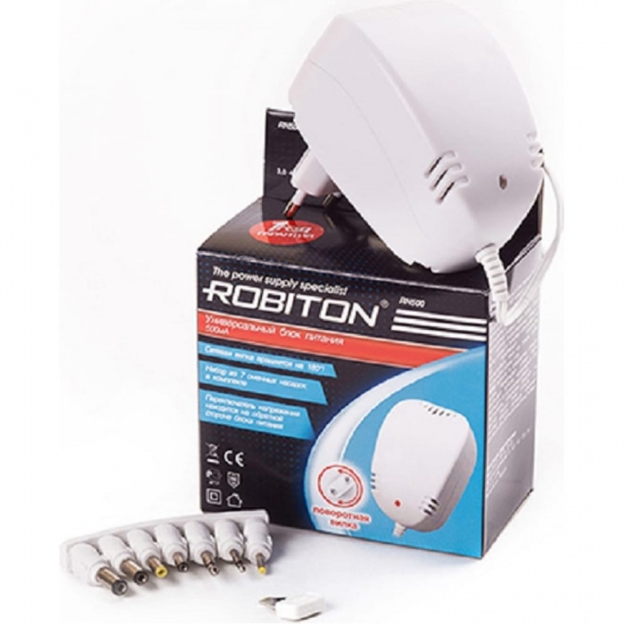 Нестабилизированный адаптер-блок питания Robiton RN500